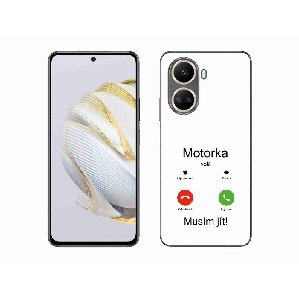 Gélový kryt mmCase na Huawei Nova 10 SE - motorka volá biele pozadie