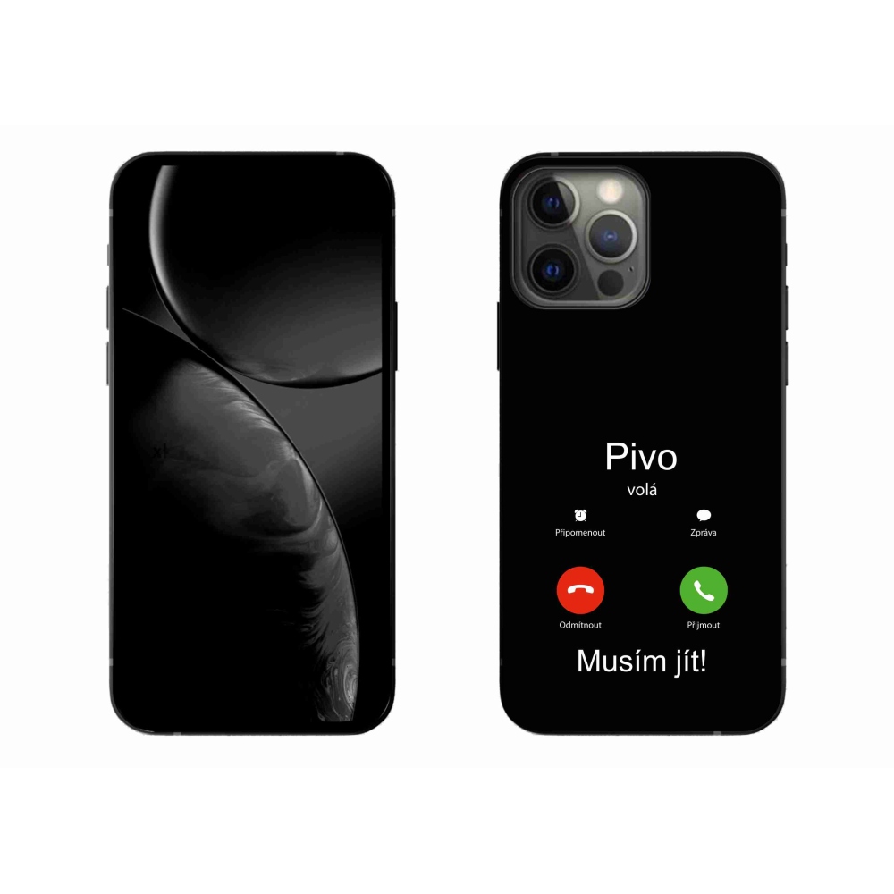 Gélový kryt mmCase na iPhone 13 Pro Max 6.7 - pivo volá čierne pozadie