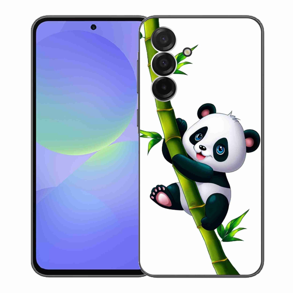 Gélový kryt mmCase na Samsung Galaxy A36 5G - panda na bambuse