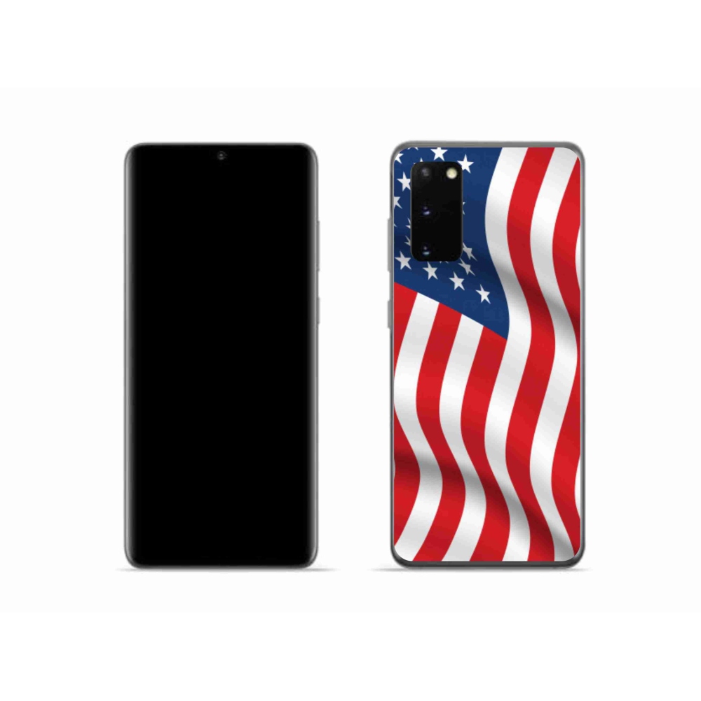 Gélový kryt mmCase na mobil Samsung Galaxy S20 - USA vlajka