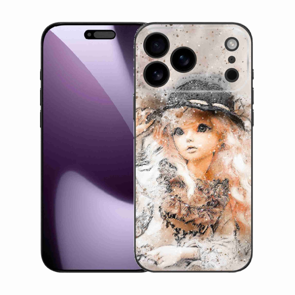 Gélový kryt mmCase na iPhone 17 Pro Max - dievčatko s klobúkom
