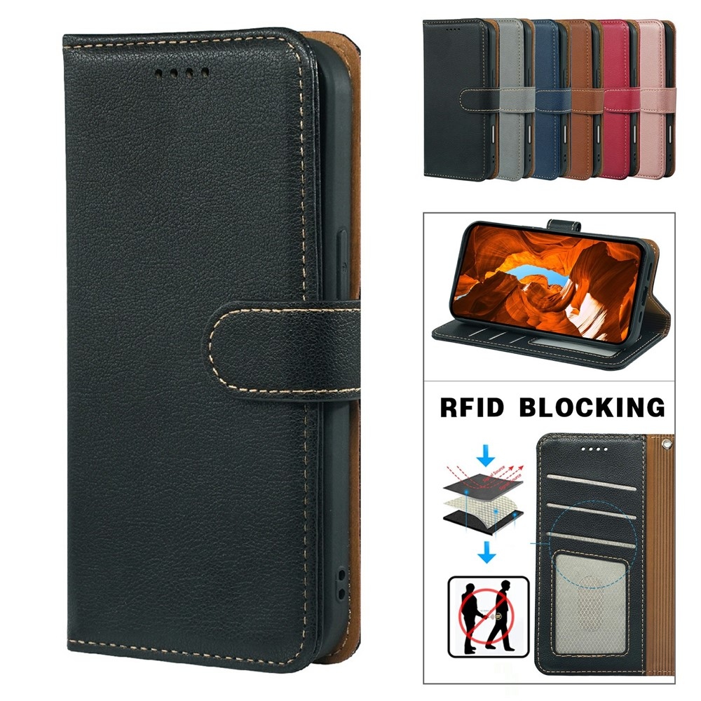 Clasp knižkové púzdro na Xiaomi Redmi 15 5G - čierne