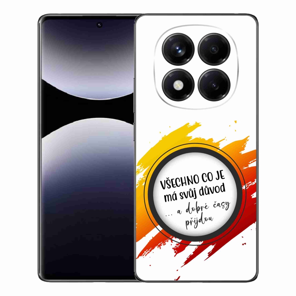 Gélový kryt mmCase na Xiaomi Redmi Note 14 Pro - citát 3 biele pozadie