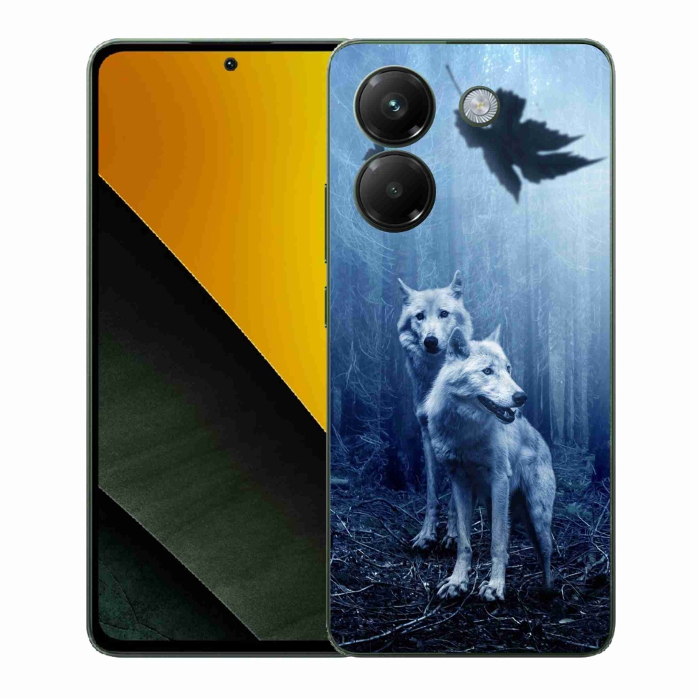 Gélový kryt mmCase na Xiaomi Poco M7 Pro 5G - vlci v lese