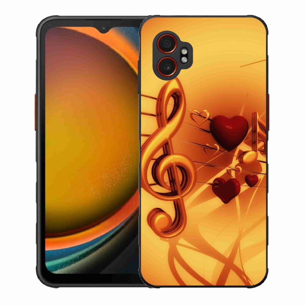Gélový kryt mmCase na Samsung Galaxy Xcover 7 Pro - noty