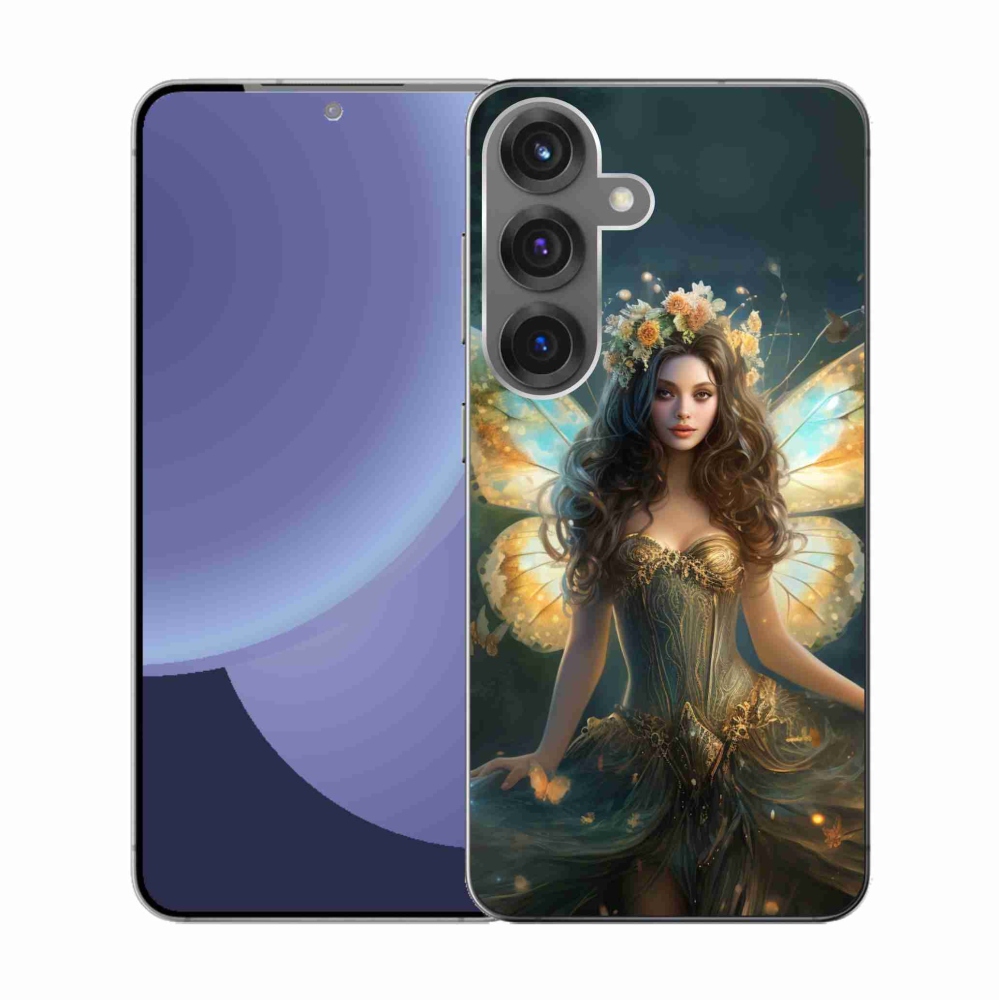 Gélový kryt mmCase na Samsung Galaxy S25 - motýlia žena