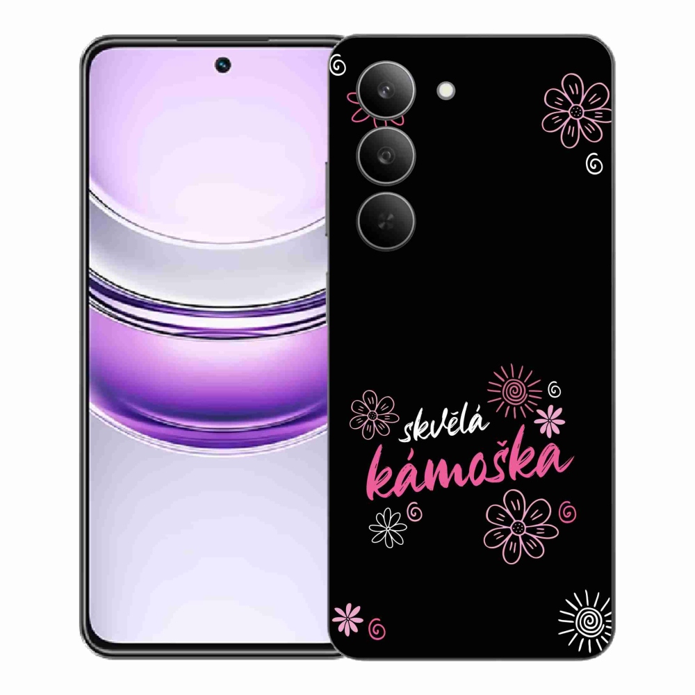 Gélový kryt mmCase na Realme 14x 5G - skvelá kamoška čierne pozadie