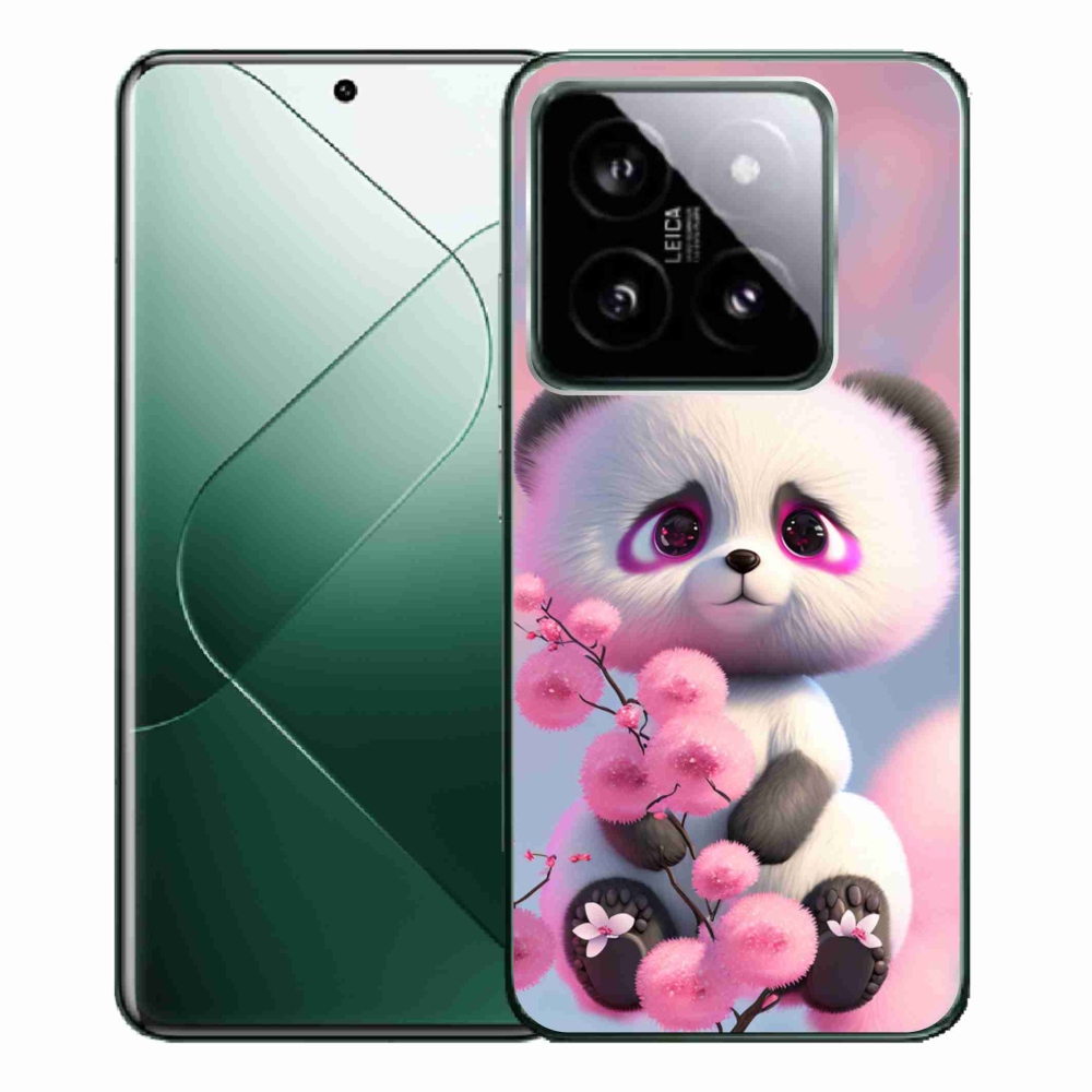 Gélový kryt mmCase na Xiaomi 14 Pro - roztomilá panda 1