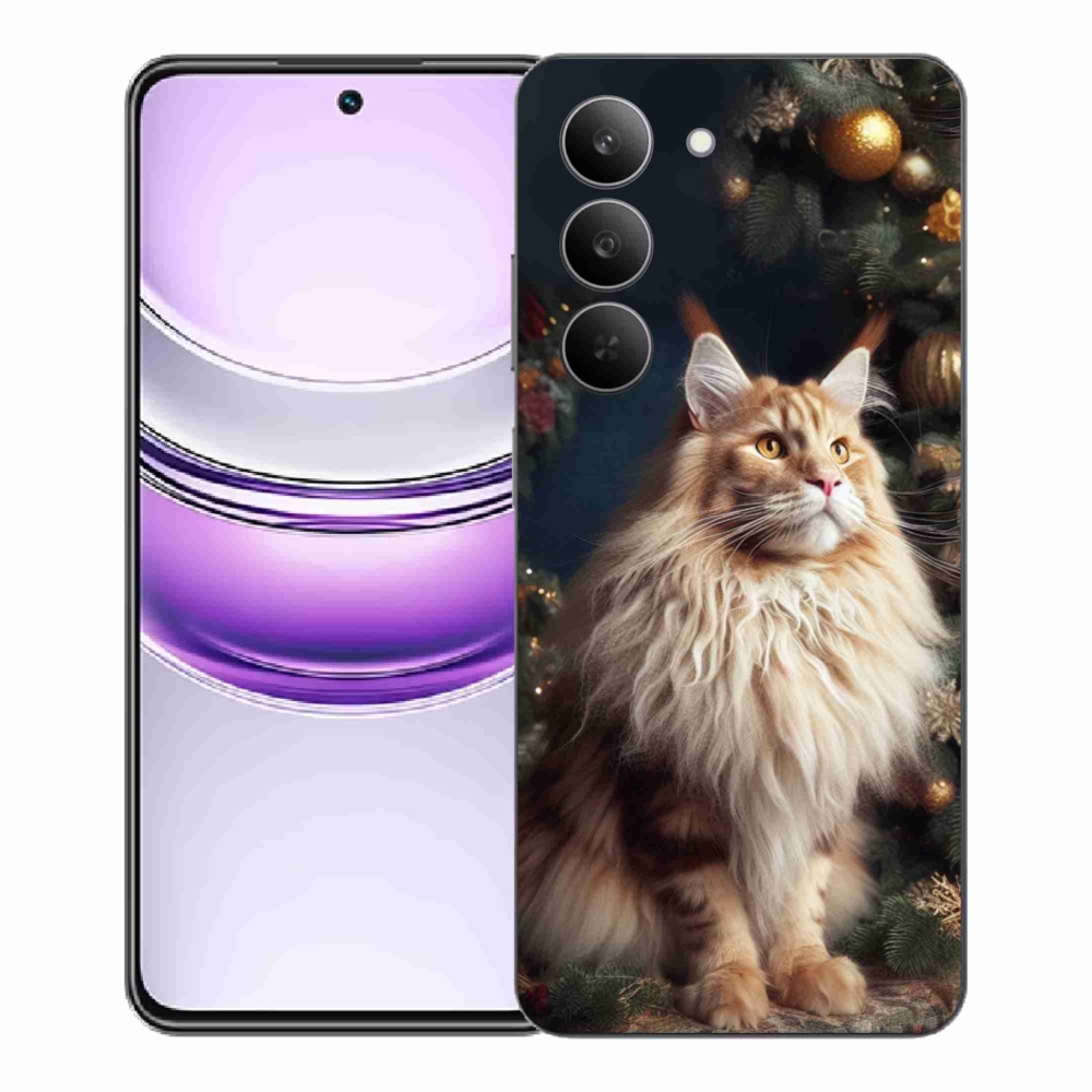 Gélový kryt mmCase na Realme 14x 5G - mačka pri stromčeku