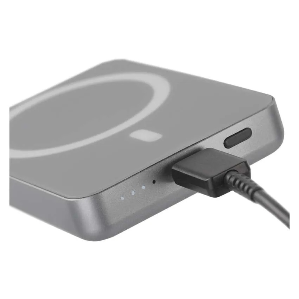 Powerbanka EMOS WI 522, 5 000 mAh, 20 W+Wireless - šedá