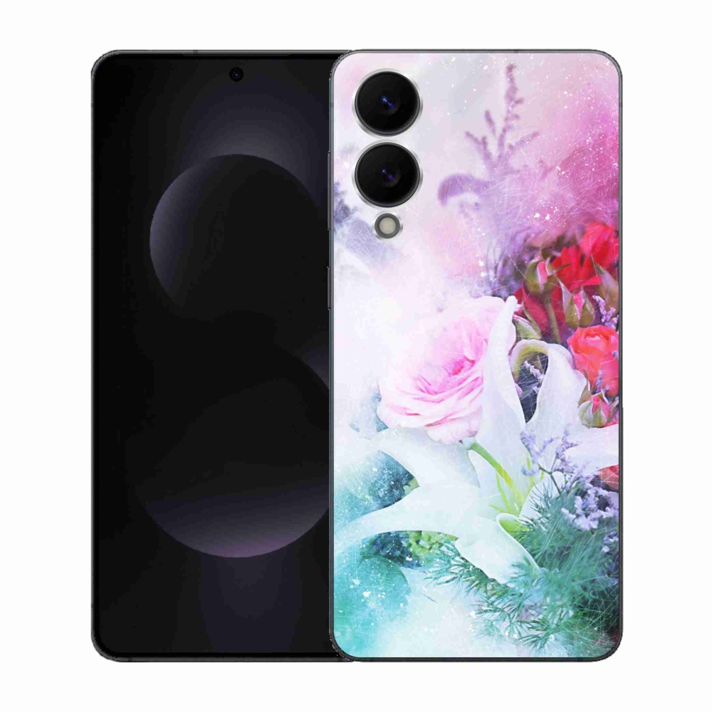 Gélový kryt mmCase na Samsung Galaxy S25 Edge - kvety 4