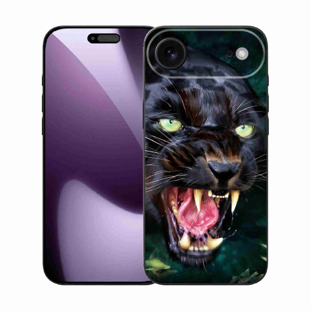 Gélový kryt mmCase na iPhone 17 Air - rozzúrený čierny panter