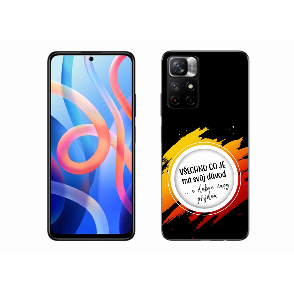 Gélový kryt mmCase na Xiaomi Redmi Note 11S 5G - citát 3 čierne pozadie