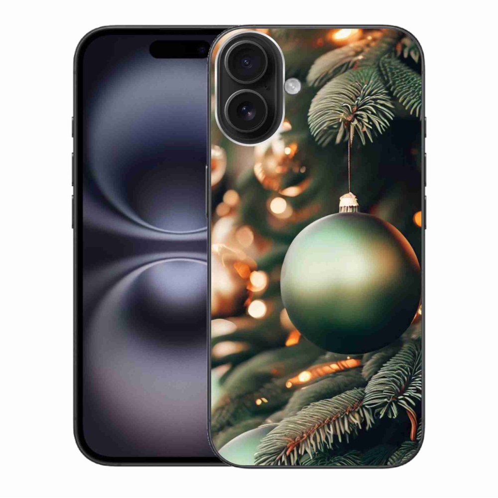 Gélový kryt mmCase na iPhone 16 Plus - vianočné ozdoby 1