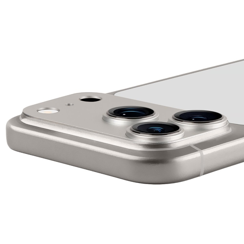 OBAL:ME Camera Island Ochrana objektívu pre Apple iPhone 17 Pro strieborná