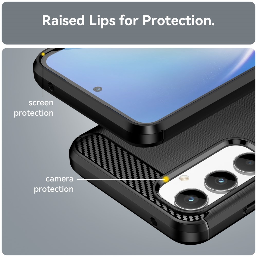 Carbon odolný gélový obal na Samsung Galaxy A35 5G - čierny
