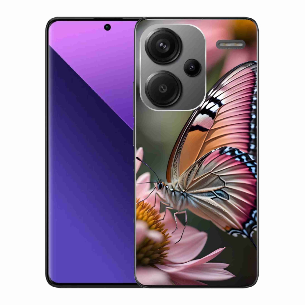 Gélový kryt mmCase na Xiaomi Redmi Note 13 Pro+ 5G - farebný motýľ