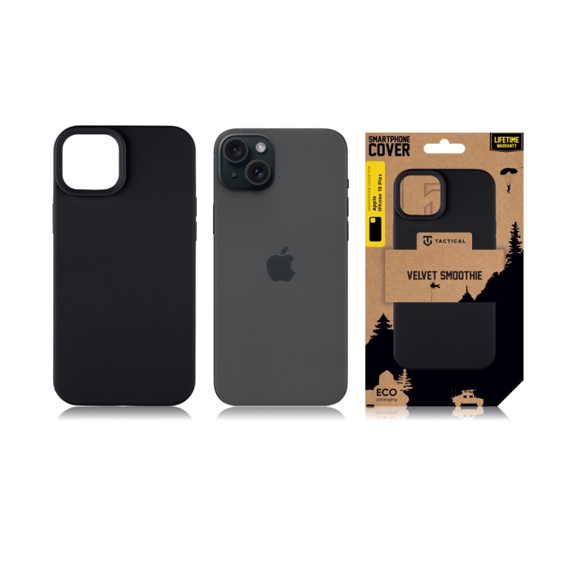 Tactical Velvet Smoothie Kryt pre Apple iPhone 15 Plus Asphalt