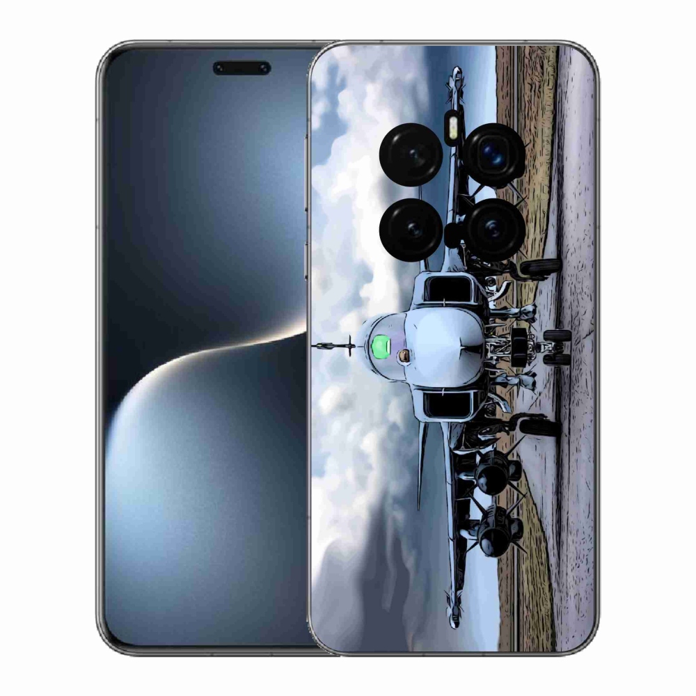 Gélový kryt mmCase na Honor Magic 7 Pro 5G - vojenské lietadlo