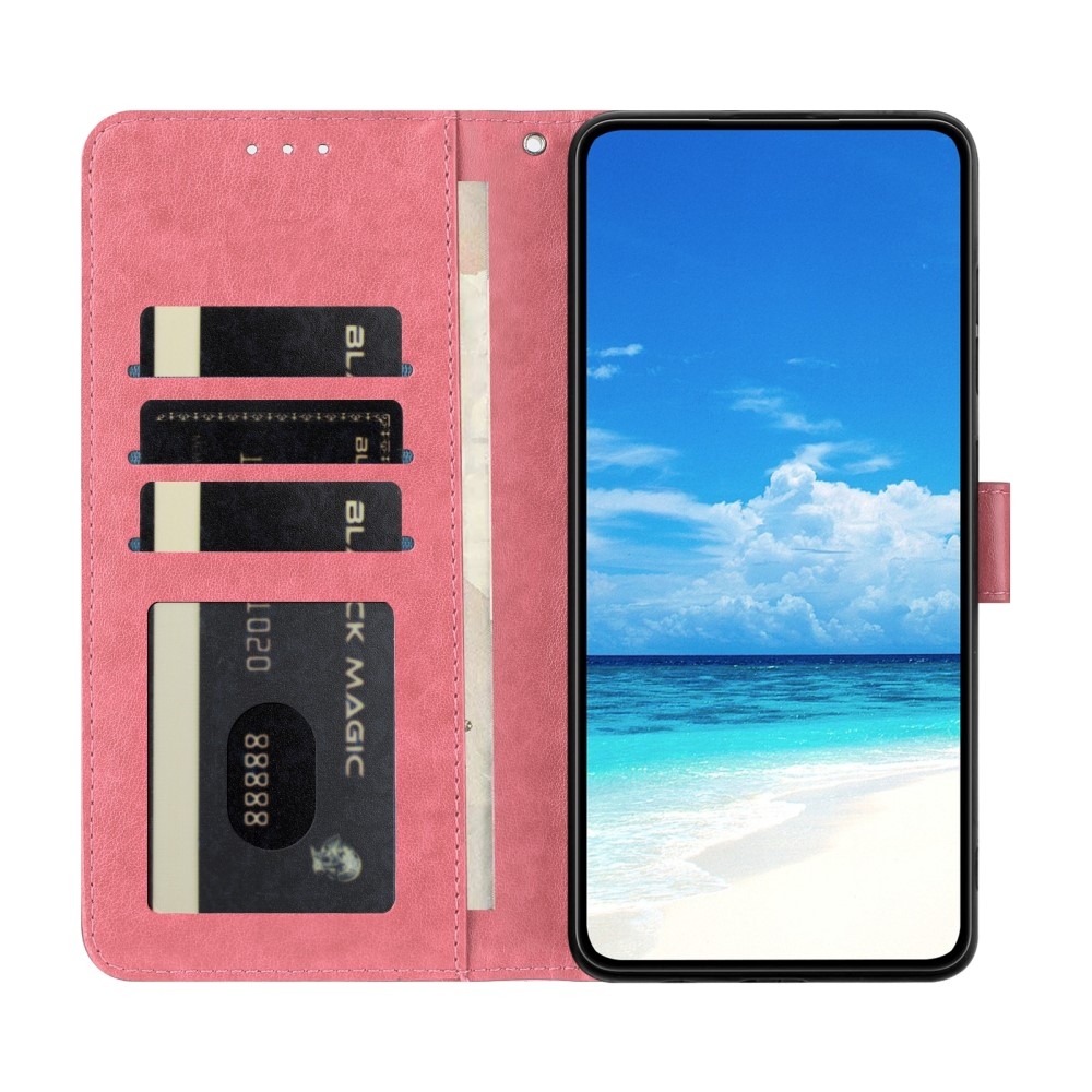 Floral Butterfly knižkové púzdro na Xiaomi Redmi A5 (171.7x77.8x8.3mm) - rose