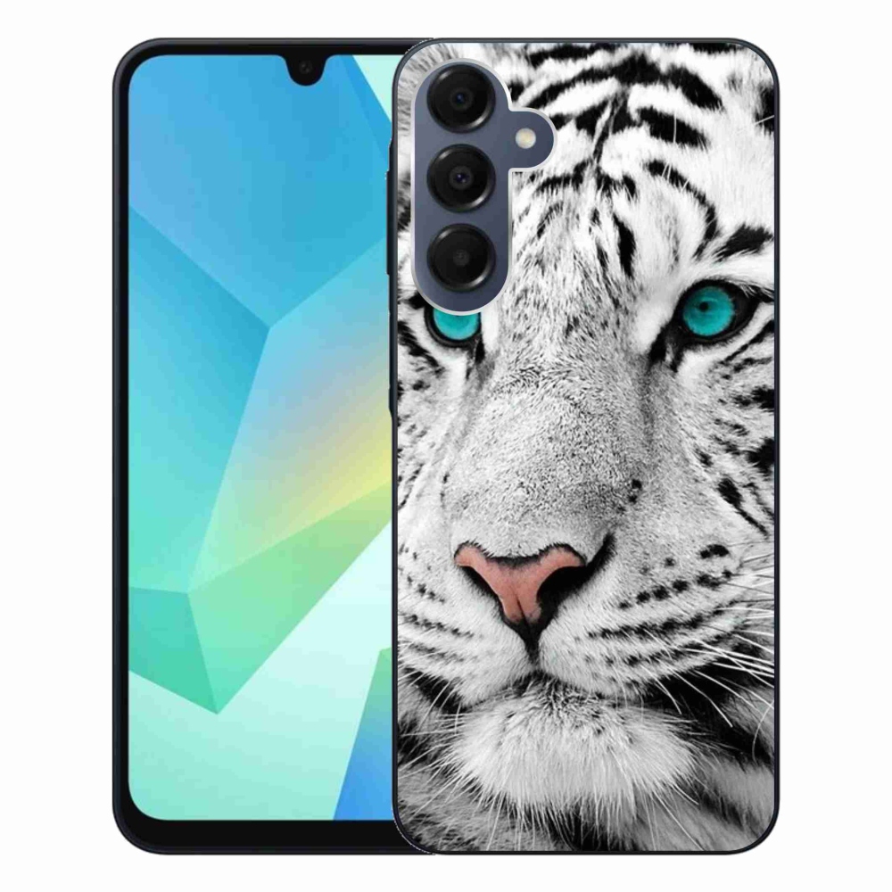Gélový kryt mmCase na Samsung Galaxy A16 4G/5G - biely tiger