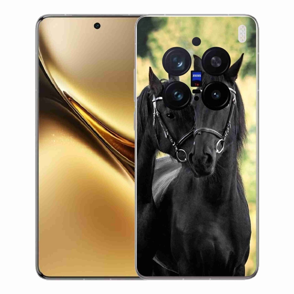 Gélový kryt mmCase na Vivo X200 Pro 5G - dva čierne kone