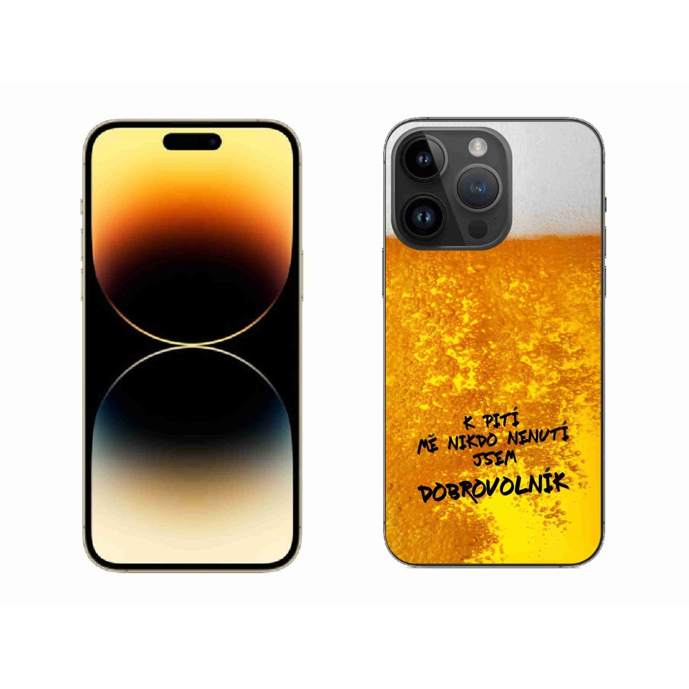 Gélový kryt mmCase na iPhone 14 Pro Max 6.7 - pivný motív 4