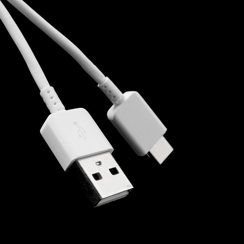 Econom micro USB Typ-C kábel pre synchronizáciu a nabíjanie / 1m - biely