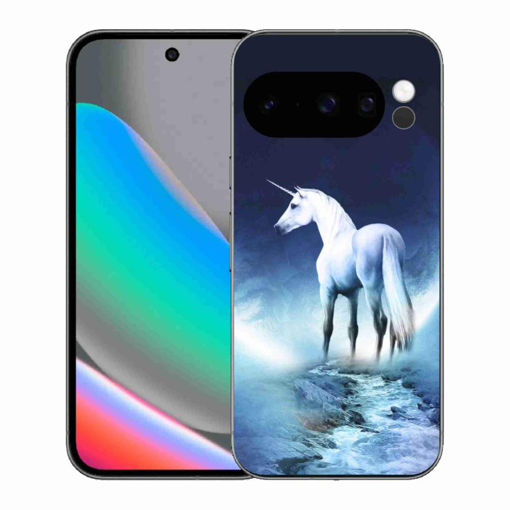Gélový kryt mmCase na Google Pixel 10 Pro - biely jednorožec