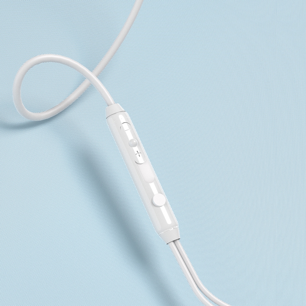 Drôtové slúchadlá do uší Dudao X3C USB-C 1,2 m – biela