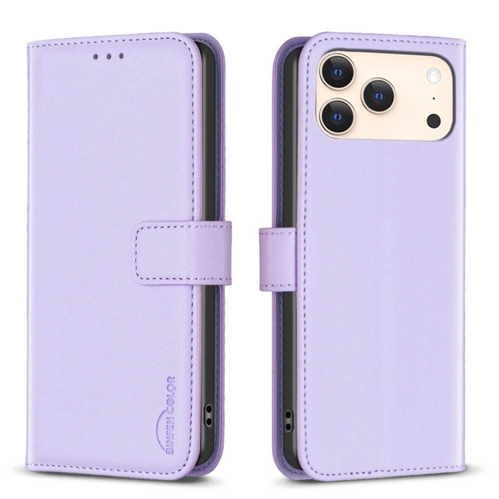 BNF knižkové púzdro na iPhone 17 Pro - svetlofialové
