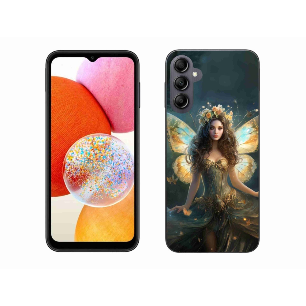 Gélový kryt mmCase na Samsung Galaxy A14 4G/5G - motýlia žena