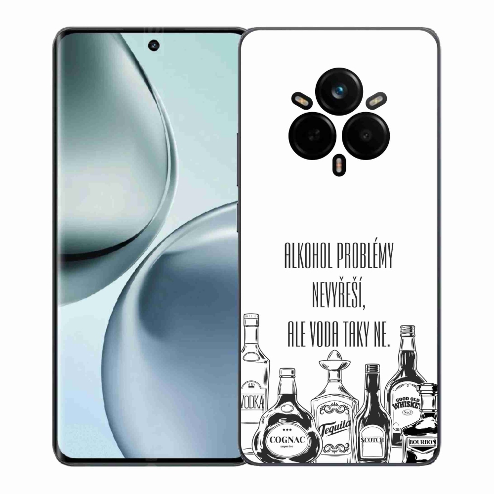 Gélový kryt mmCase na Realme 14 Pro+ 5G - vtipný text biele pozadie