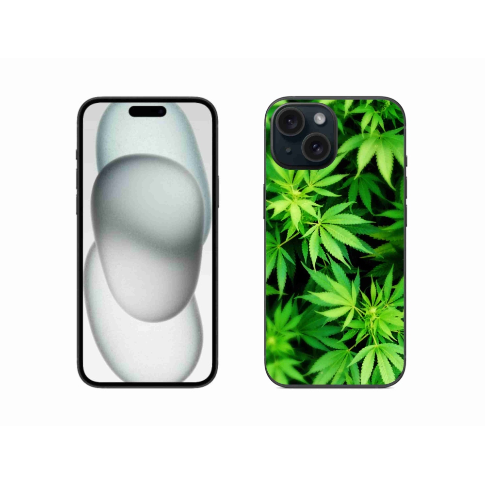 Gélový kryt mmCase na iPhone 15 - konope 3