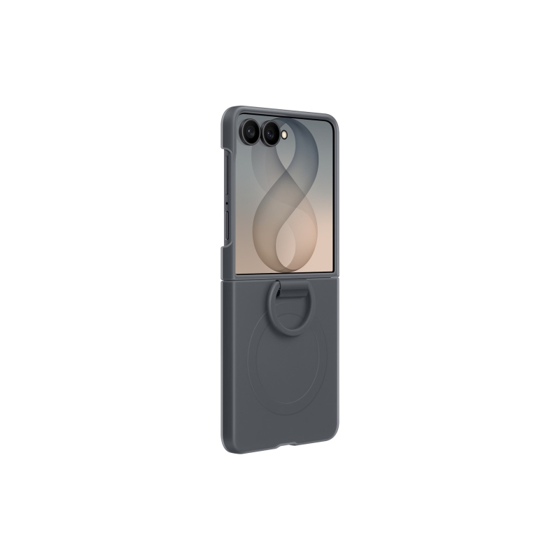 EF-EF776CBE Silikónové magnetické puzdro Samsung s krúžkom pre Galaxy Z Flip 8 Graphite