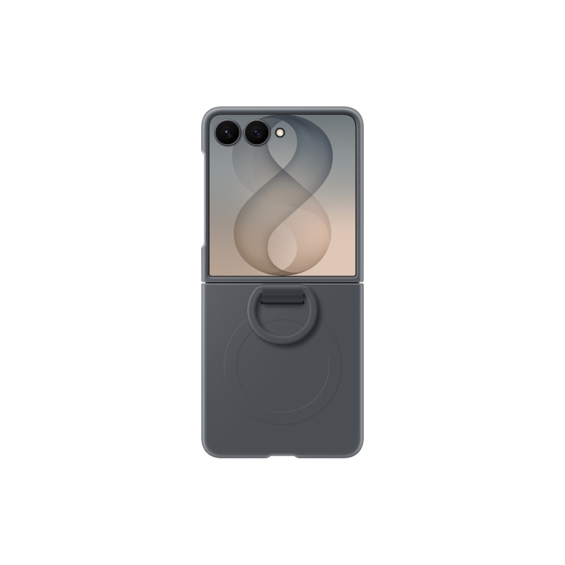 EF-EF776CBE Silikónové magnetické puzdro Samsung s krúžkom pre Galaxy Z Flip 8 Graphite