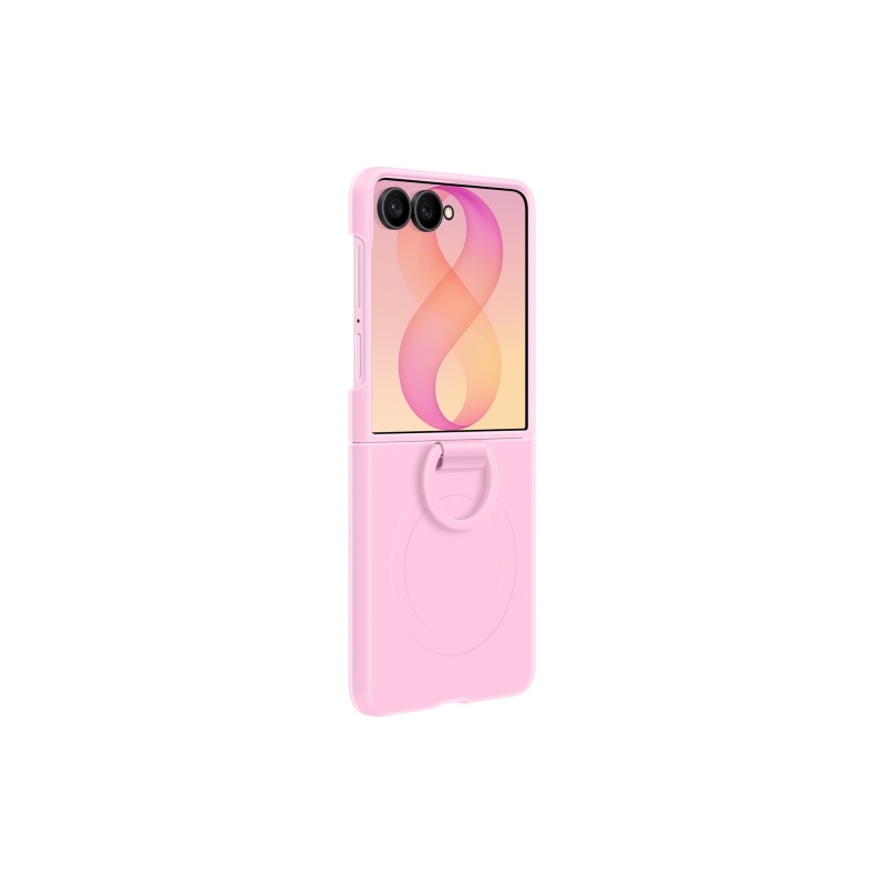 EF-EF776CVE Samsung silikónové magnetické puzdro s krúžkom pre Galaxy Z Flip 8, ružové