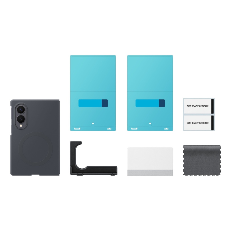EF-EF971CBE Silikónové magnetické puzdro Samsung pre Galaxy Z Fold 8 v grafitovej farbe