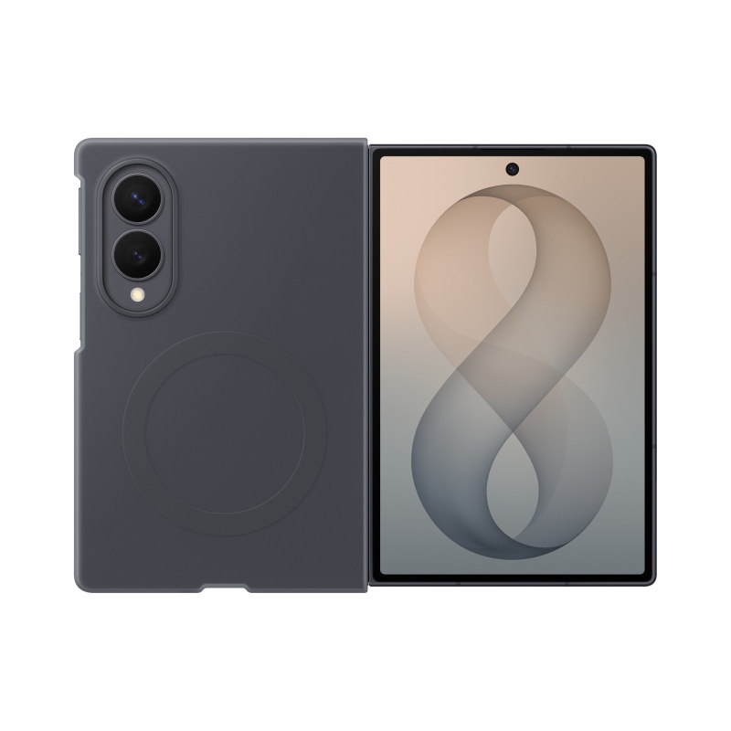 EF-EF971CBE Silikónové magnetické puzdro Samsung pre Galaxy Z Fold 8 v grafitovej farbe