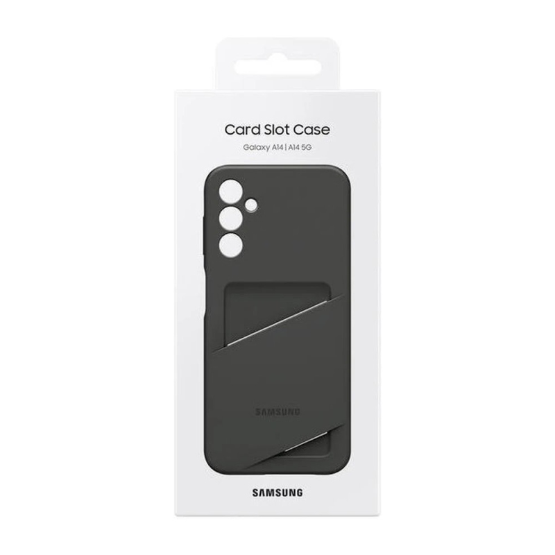 EF-OA146TBE Samsung Card Slot Kryt pre Galaxy A14/A14 5G Black