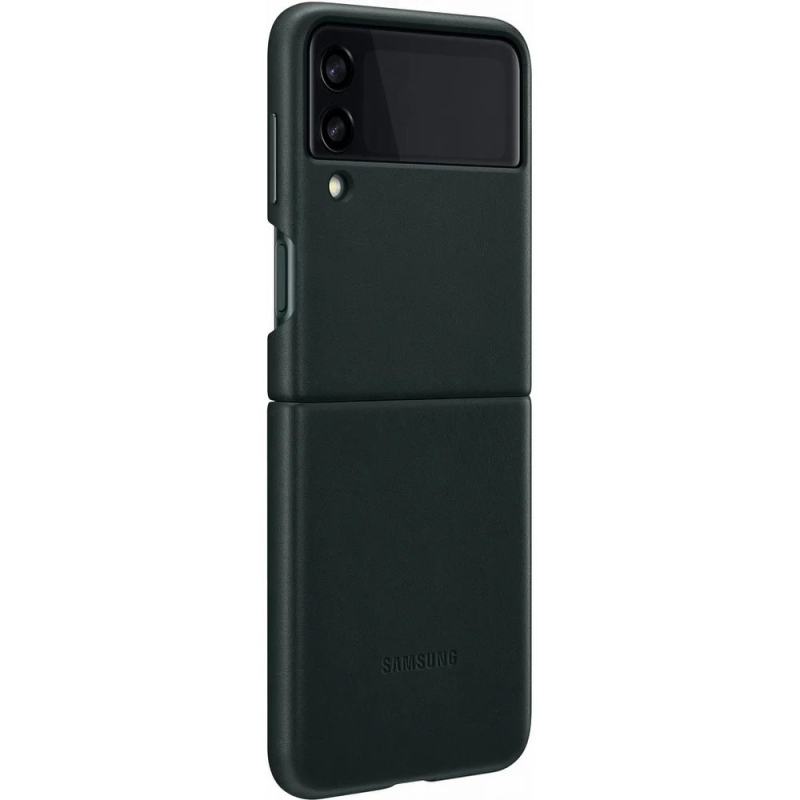 EF-VF711LGE Samsung Kožený Kryt pre Galaxy Z Flip 3 Green