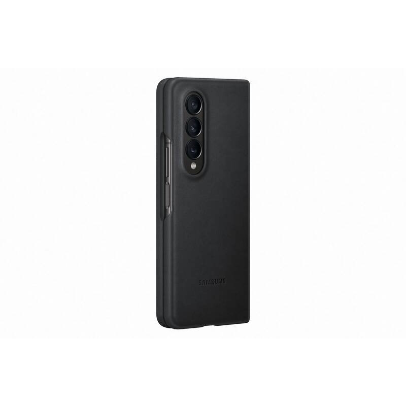 EF-VF936LBE Samsung Kožený Kryt pre Galaxy Z Fold 4 Black