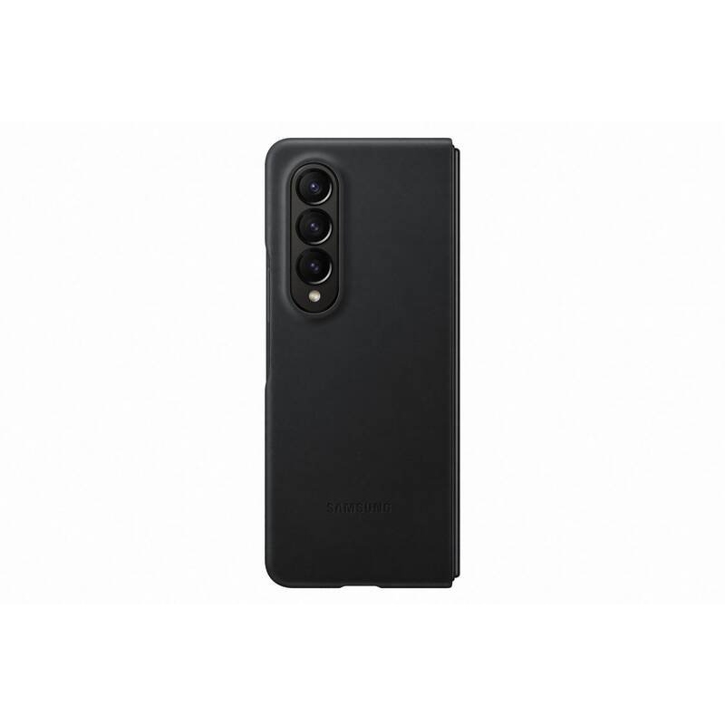 EF-VF936LBE Samsung Kožený Kryt pre Galaxy Z Fold 4 Black