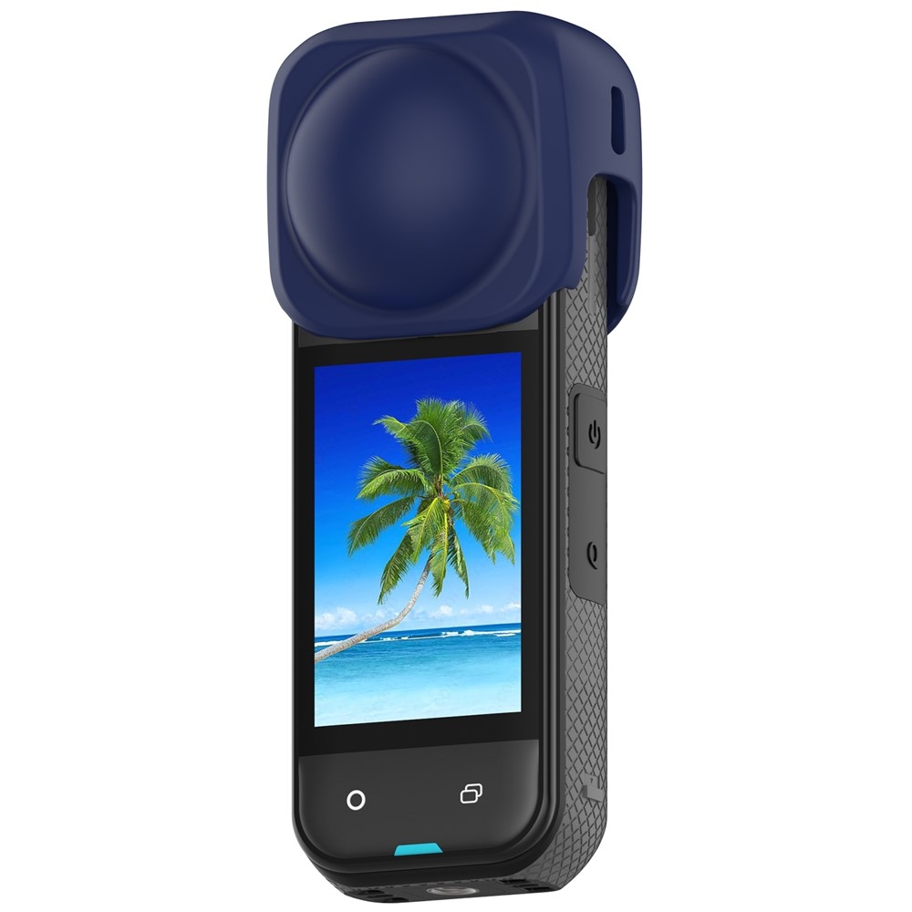 Silikónová krytka objektívov pre Insta360 X5 a X4 - modrá