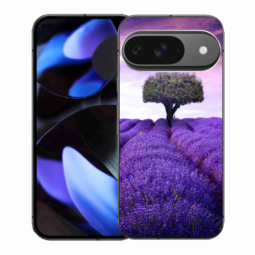 Gélový kryt mmCase na Google Pixel 9/9 Pro - levanduľová lúka