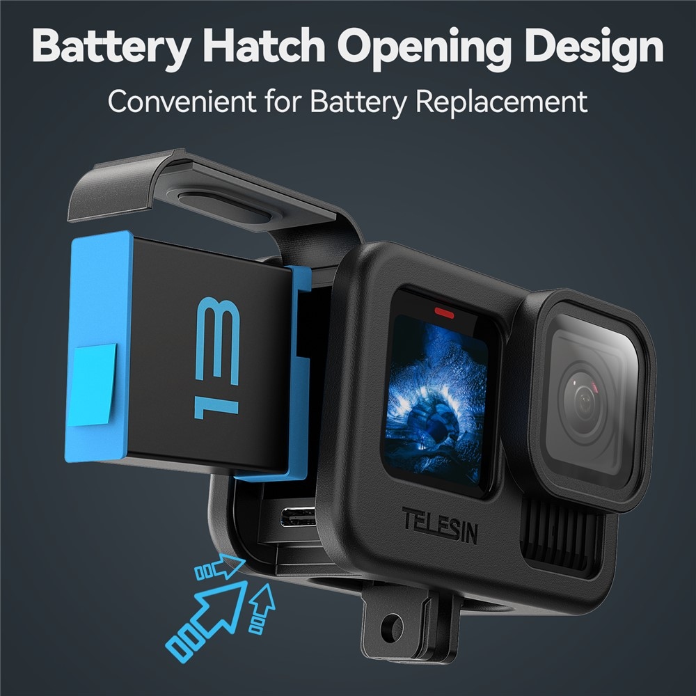 TELESIN silikónové ochranné puzdro s krytkou objektívu pre GoPro Hero 13/12/11/10/9