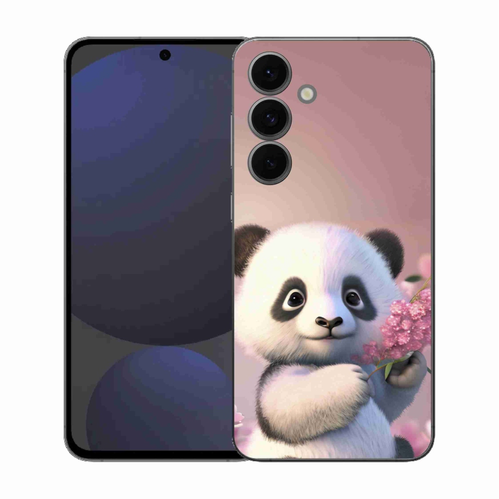 Gélový kryt mmCase na Samsung Galaxy S25 FE - roztomilá panda
