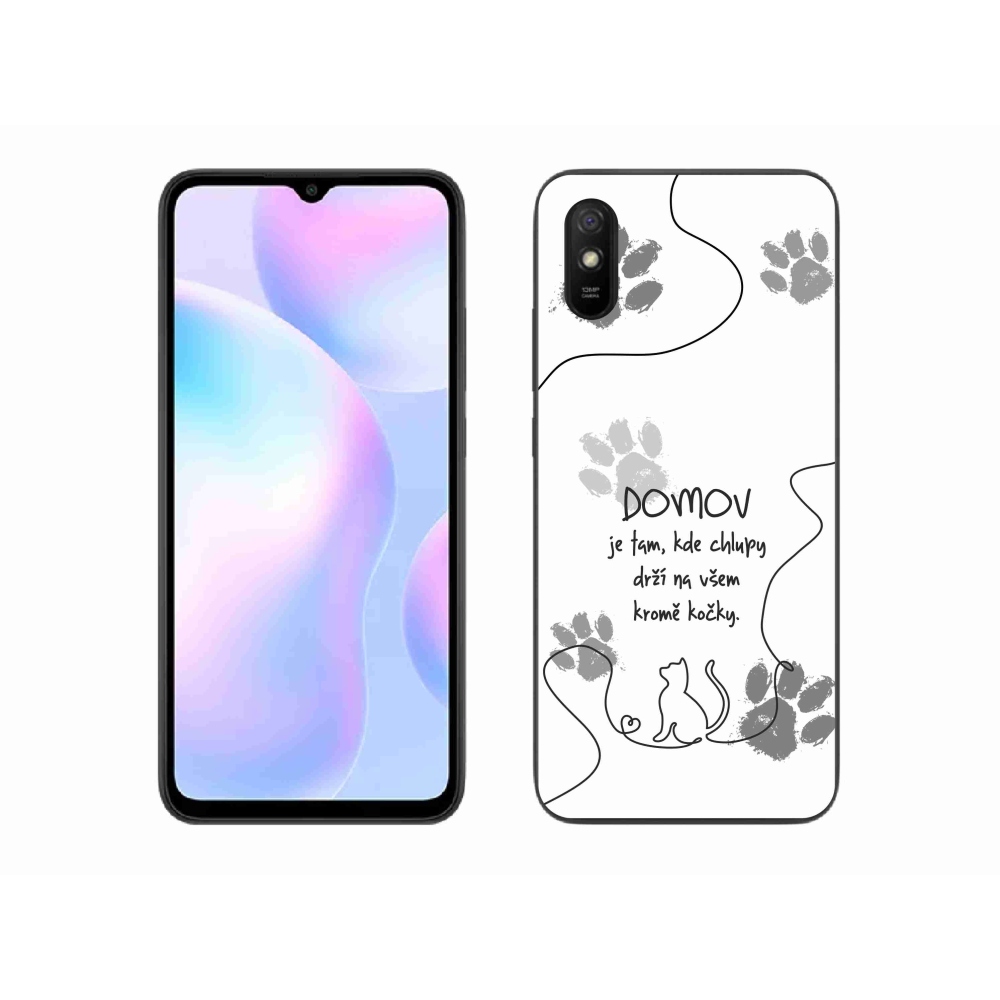 Gélový kryt mmCase na Xiaomi Redmi 9AT - mačacie motív biele pozadie