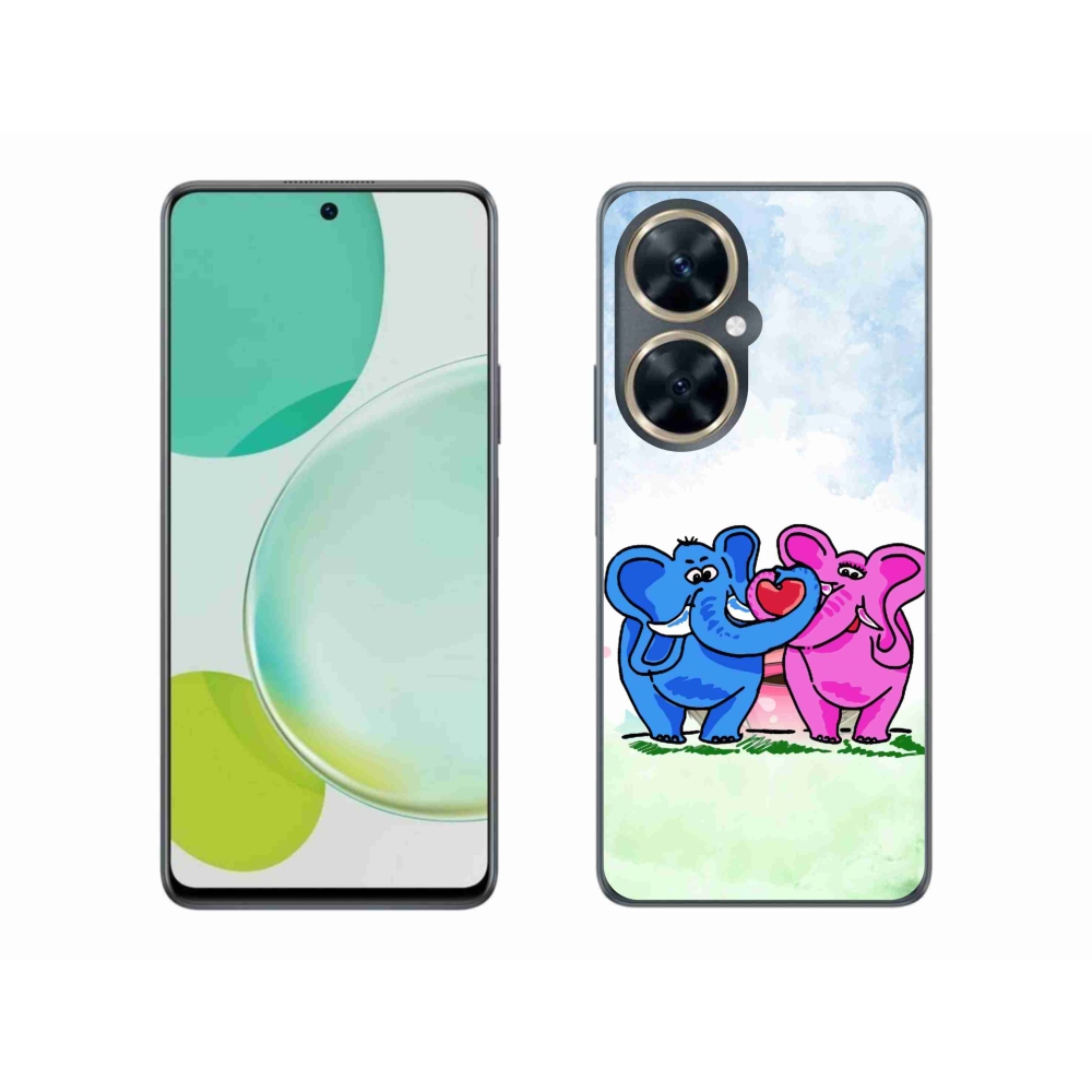 Gélový kryt mmCase na Huawei Nova 11i - zamilovaní slony