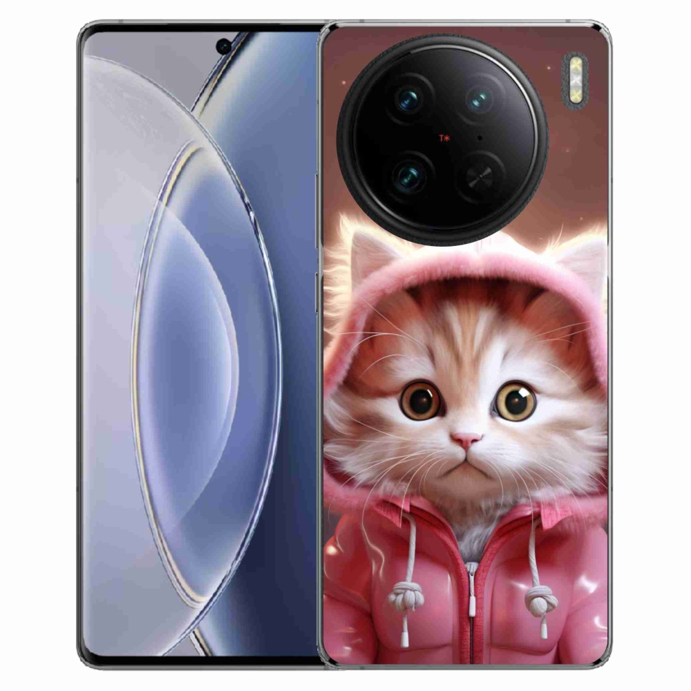 Gélový kryt mmCase na Vivo X90 Pro - roztomilé mačiatko 3